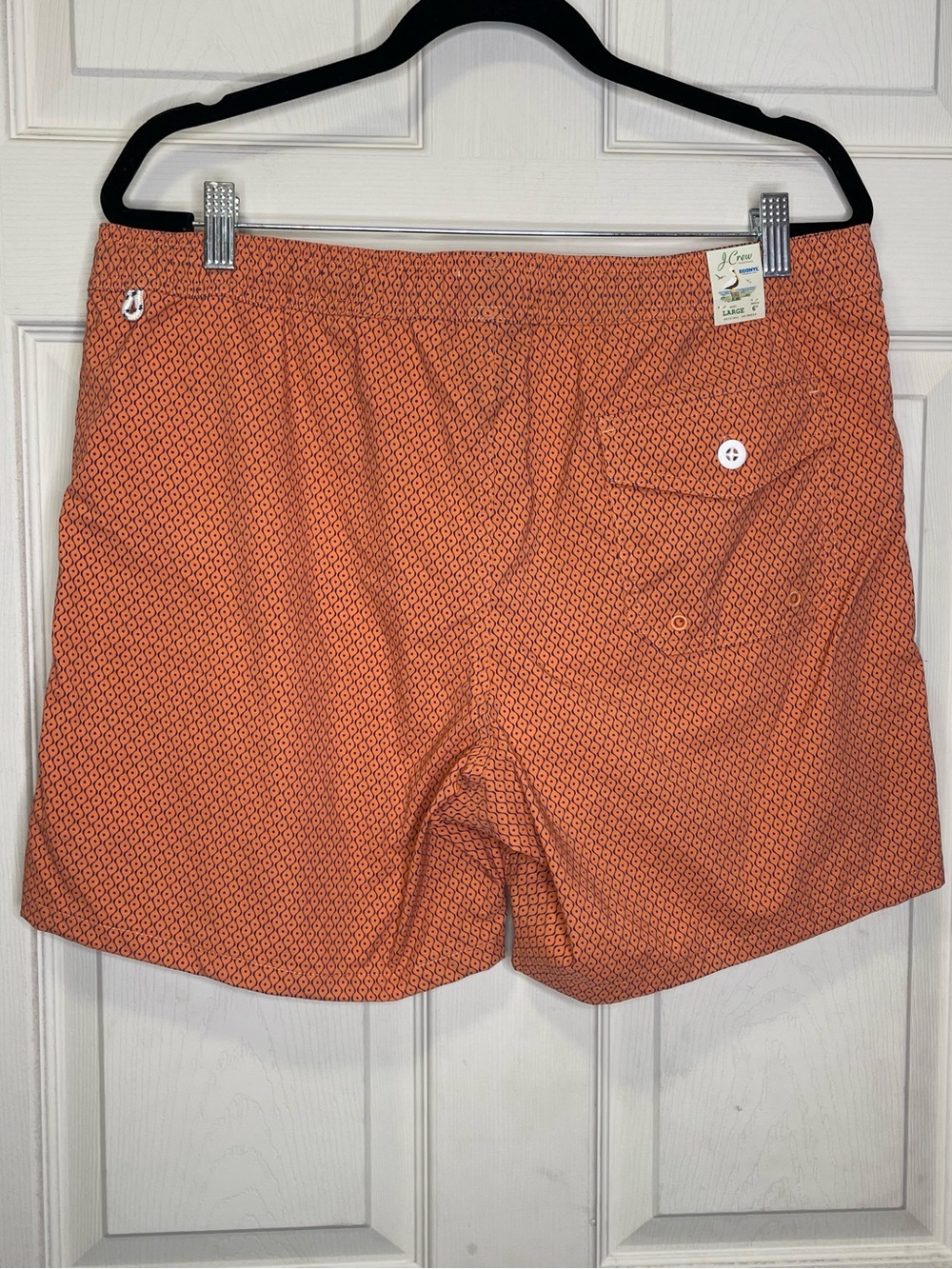 J.Crew 6" stretch swim trunk in print with ECONYL® nylon Sz L - Picture 7 of 7